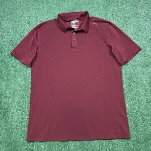 UNRL Polo Shirt Men's Size M Red Short Sleeve Performance Pique Collared Golf